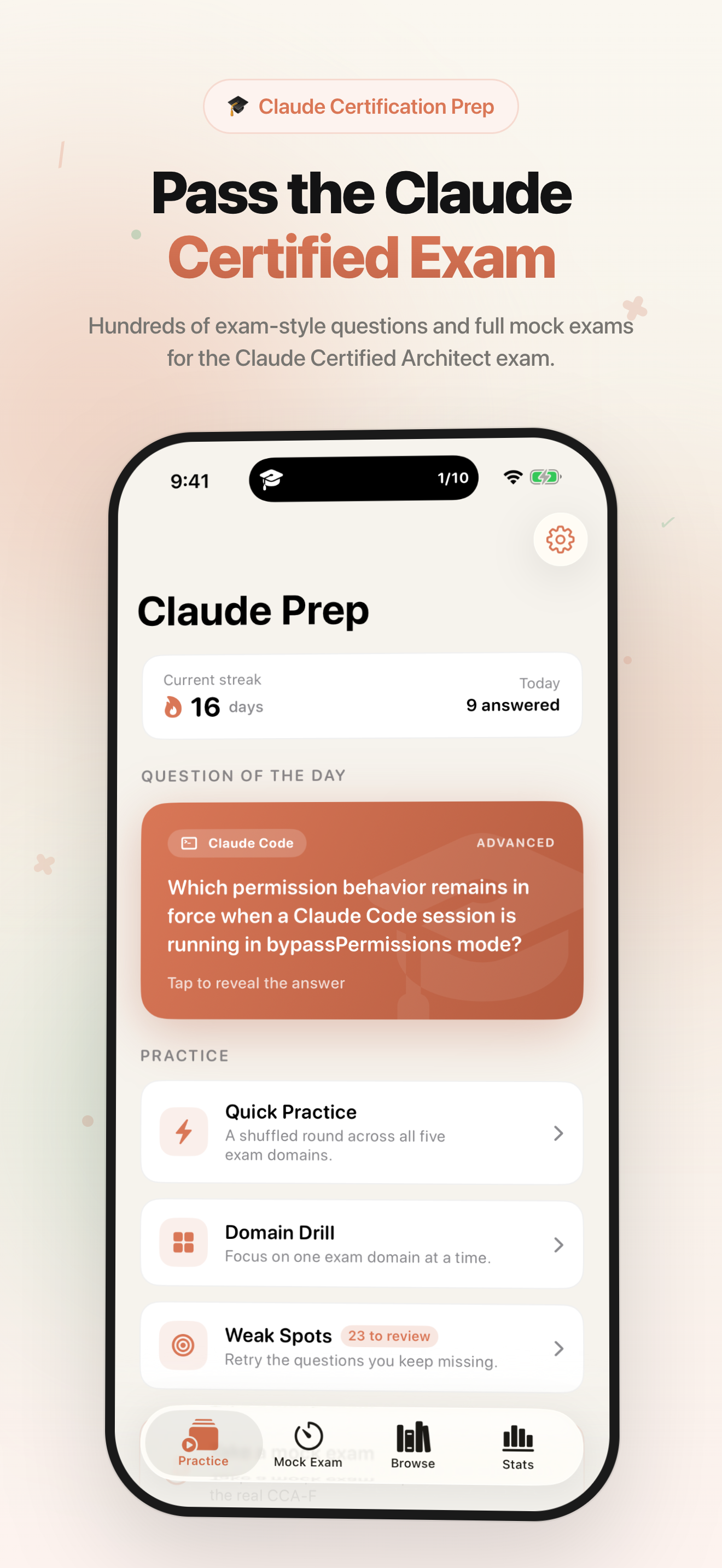 Claude Prep: Certification Exam — Practice