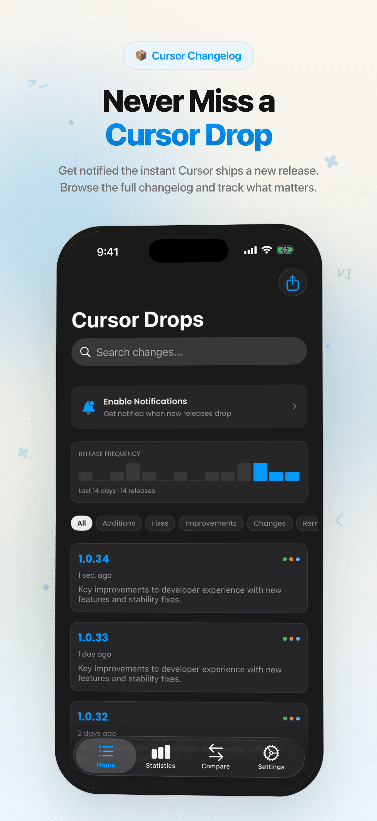 Cursor Drops — Home