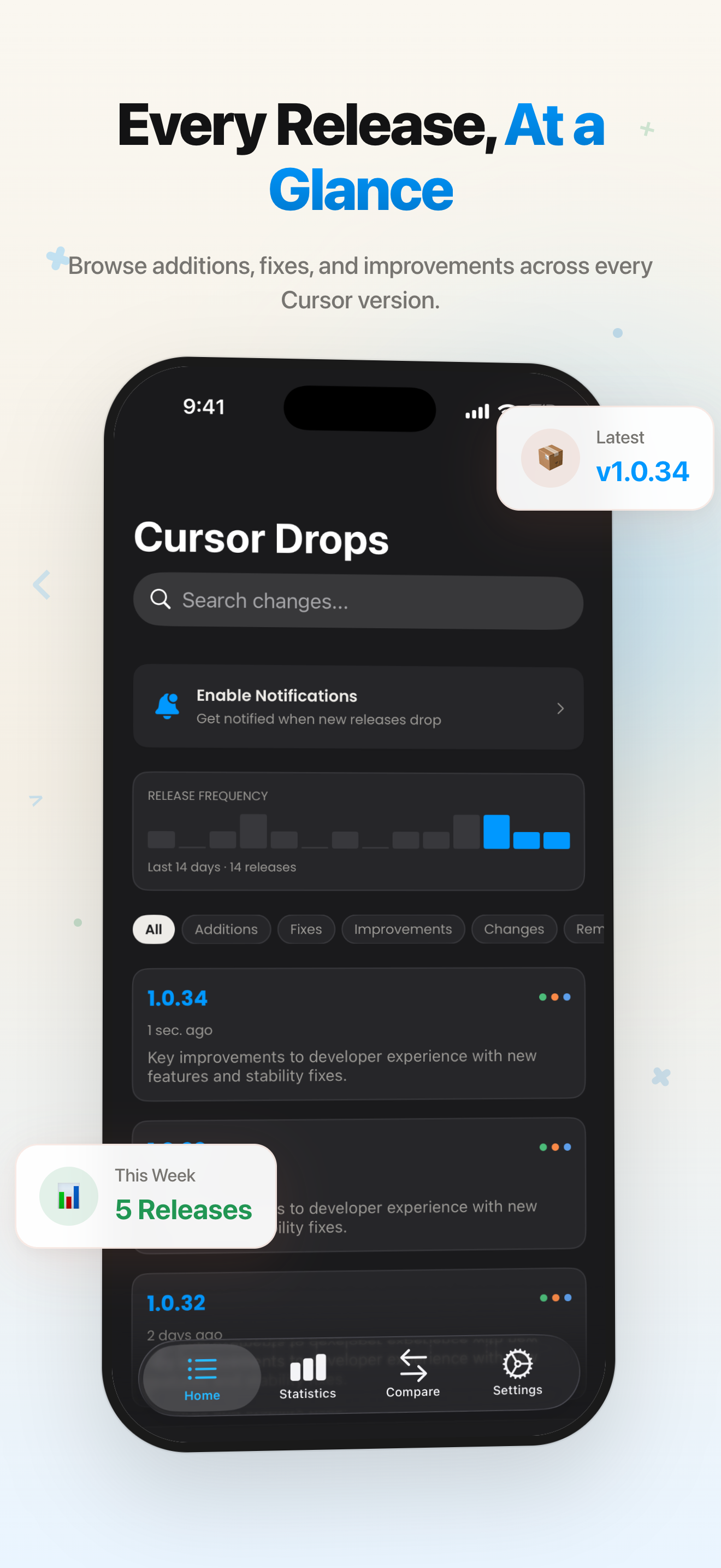Cursor Drops — Changelog