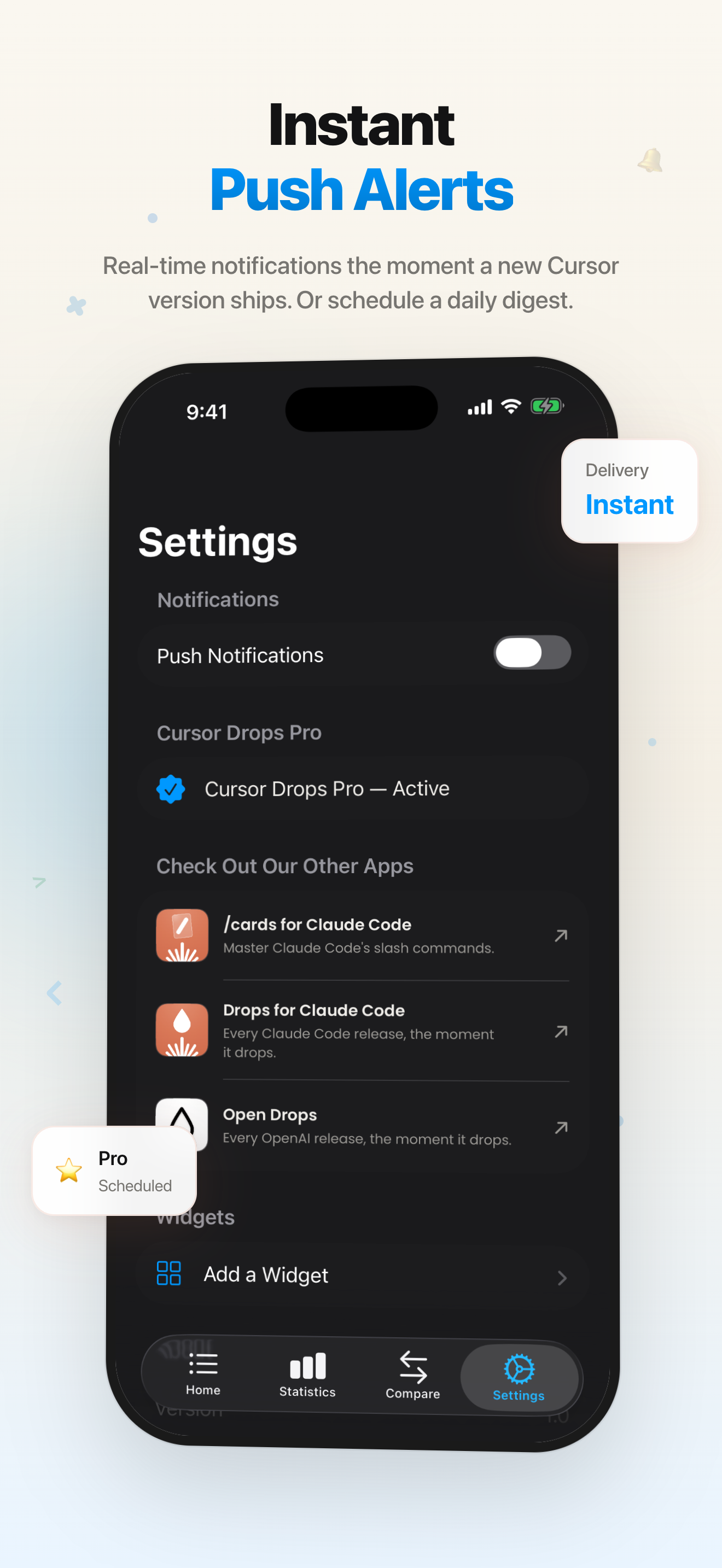 Cursor Drops — Notifications