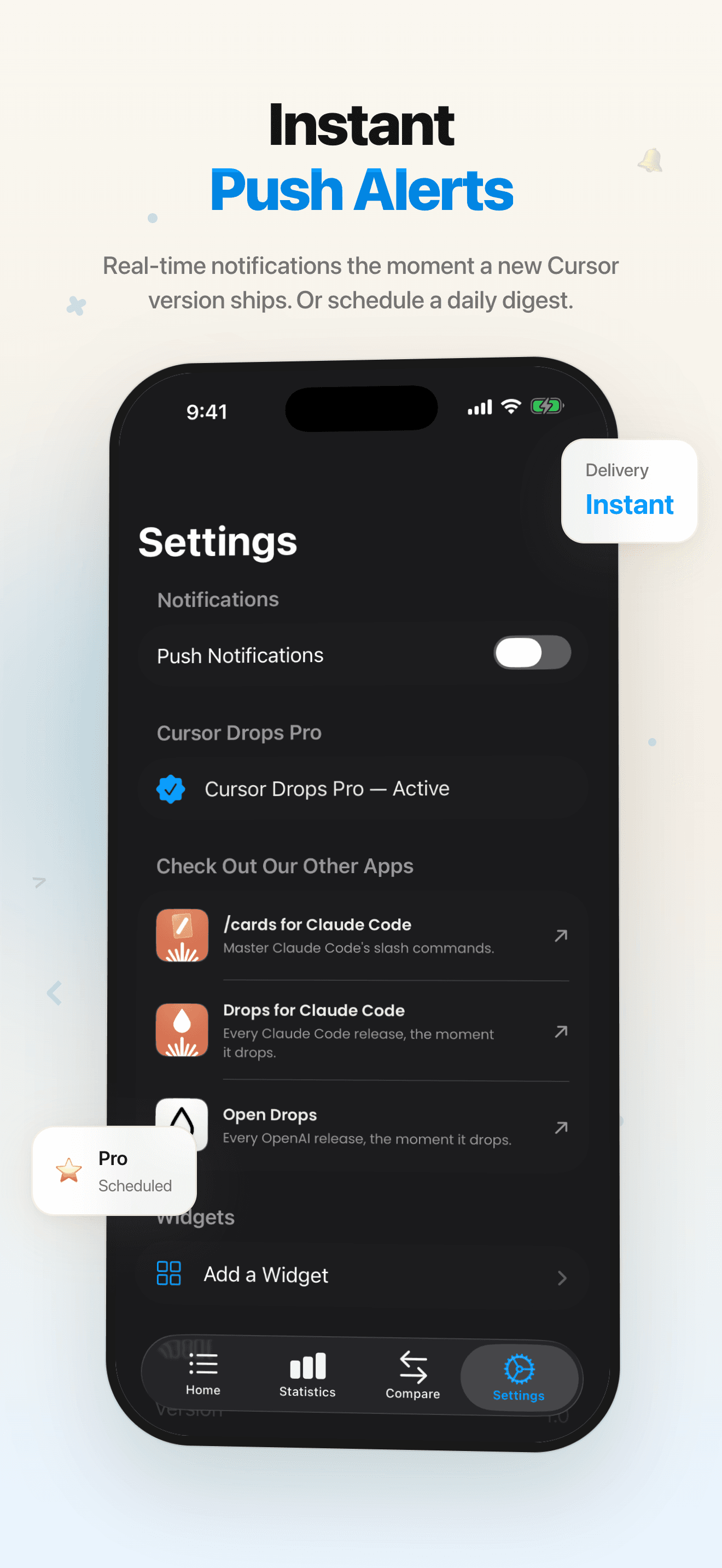 Cursor Drops — Notifications