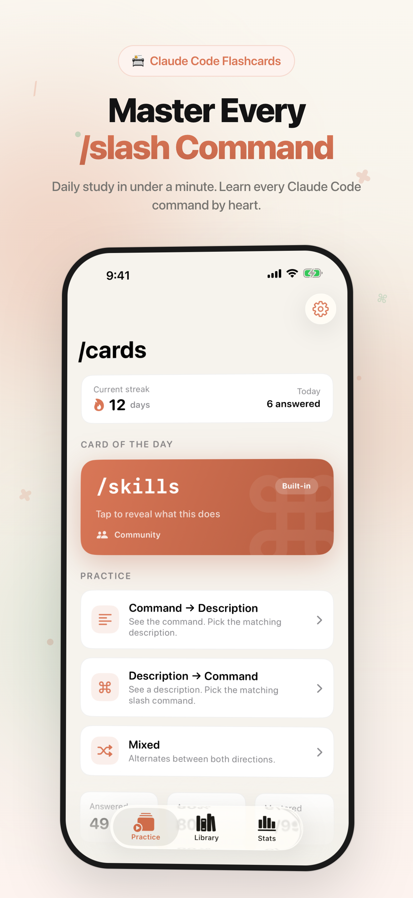 /cards for Claude Code β Practice