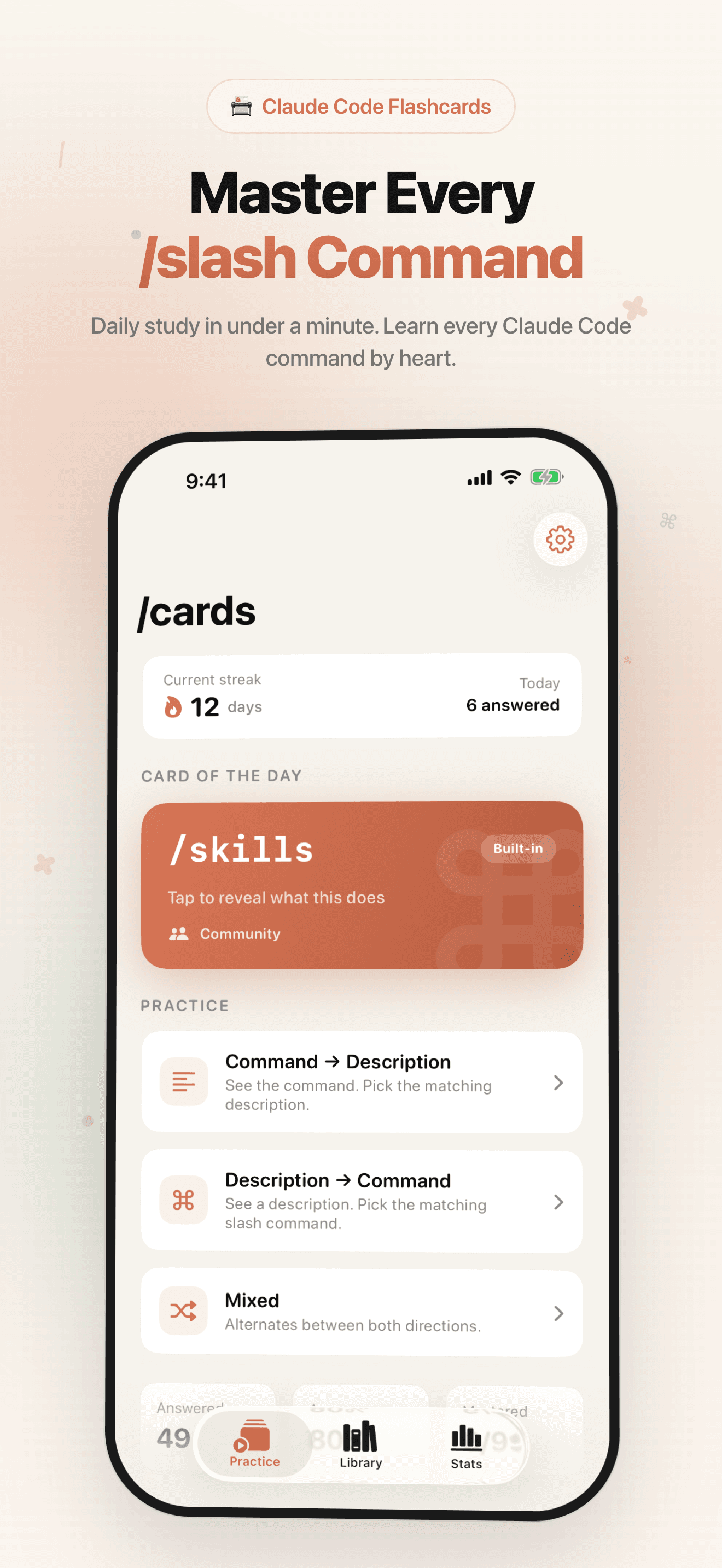 /cards for Claude Code β Practice